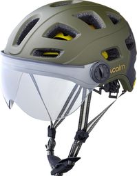 Cairn Quartz Visor Led Usb Mips Khaki Urban Helm