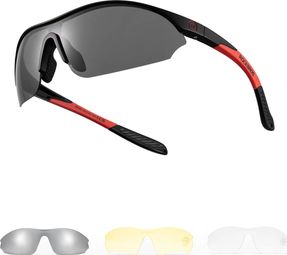 ROCKBROS Lunettes Vélo Polarisées UV400 Noir