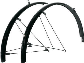 Paar SKS Bluemels spatborden 24'' I 53 mm Zwart