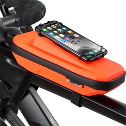 Sacoche de guidon de tube supérieur de cadre avant  EVA étanche  - Orange