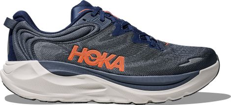 Hoka Gaviota 6 Blauw/Oranje Hardloopschoenen voor Heren