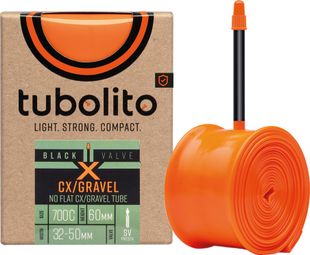 Tubolito X-Tubo CX/Gravel-All Verstärkter Schlauch 700 mm Presta 60 mm (schwarzes Ventil)