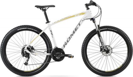 Vélo VTT 27.5 - ROMET - Rambler R7.3 - BLANC/JAUNE