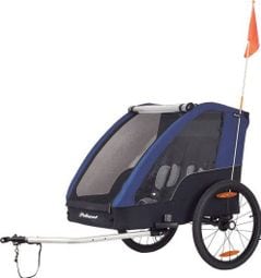 REMORQUE ENFANT 2 PLACES 20' GREY / BLUE POLISPORT.