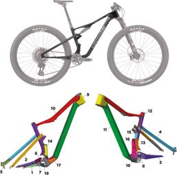 Kit de protection sur-mesure Cannondale Scalpel - 2024 - M - Brillant