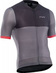 Northwave Storm Air fietsshirt met korte mouwen grijs/rood