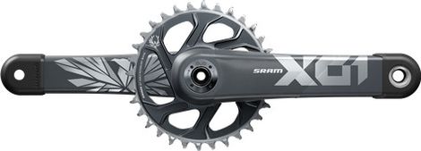 Sram X01 Eagle 12V SuperBoost+ Direct Mount Lunar Polar Grey Guarnitura 32 Denti (senza custodia)