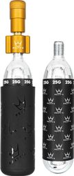 Gonfleur CO2 Peaty's Holeshot MTB Bourbon + 2 Cartouches de CO2 (25g)