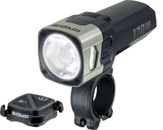Luz delantera Sigma AURA 170 HB Link negra