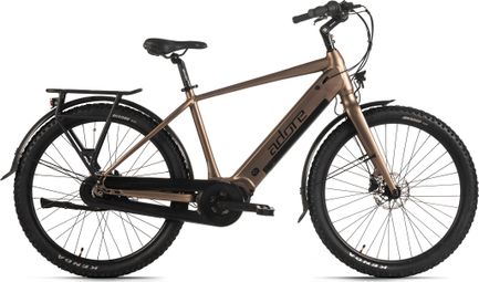 Vélo de ville électrique Adore 27 5 aluminium citybike Cx-290 moteur central 75nm / 15Ah bronze mat