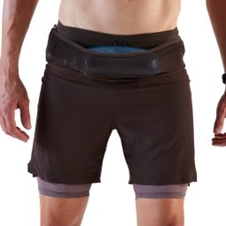 Kiprun Run 900 Ultra 2-in-1 Shorts for Men, Brown