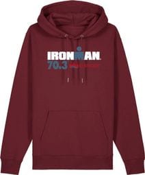 Sudadera con capucha Ironman 70.3 Elsinore Burdeos