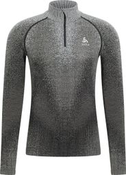 Base Layer Odlo 1/2 Zip Blackcomb Gris