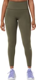 Collant Long Asics Road Seamless Kaki Femme