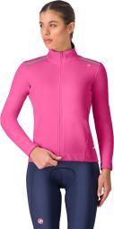 Castelli Espresso Air roze damesjack met lange mouwen