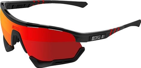 Lunettes SCICON Aerotech Noir / Multimirror Rouge