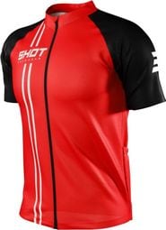 Maillot Manches Courtes Shot Unlimited Zip Rouge