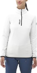 Forro polar Millet Seneca con media cremallera, blanco, para mujer