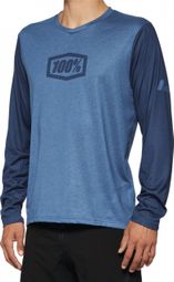 100% Airmatic Slate Blue Long Sleeve Jersey
