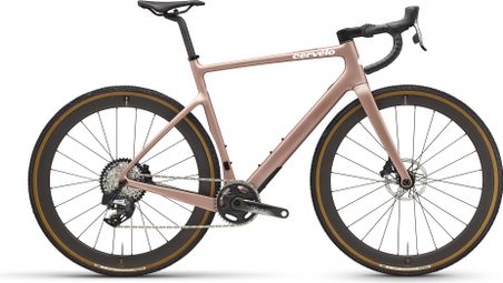 Gravel Bike Cervélo Áspero-5 Sram Force XPLR eTap AXS 12V 700 mm Rose 2024