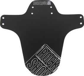 Rockshox MTB Distressed Logo Print Front Mudguard Black White