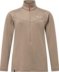 Polaire FemmeSalewa Puez Cammino Polarlite 1/2 Zip Beige
