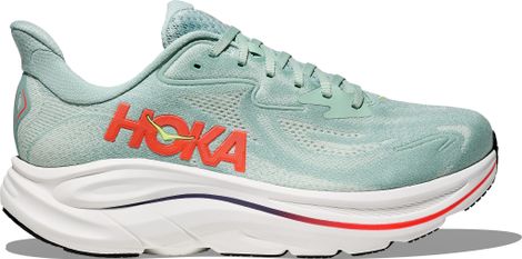 Hoka Clifton 10 Laufschuhe Grün/Rot Herren