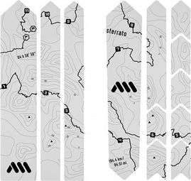 Kit protezione telaio per ghiaia/strada All Mountain Style Extra Nero Sterrato