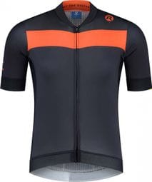 Maillot Manches Courtes Velo Rogelli Prime - Homme - Bleu/Orange