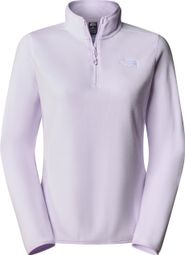 The North Face 100 Glacier 1/4 Zip damesfleece, roze, T.S. - Gereviseerd product