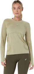 Asics Road Seamless Langarm-Shirt für Damen, khaki