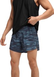 Short Slipé Hoka Glide 5in Bleu Homme