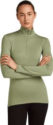 Baselayer 1/2 zip Icebreaker Merino 260 Tech Grün Frau