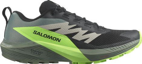 Chaussures de Trail Salomon Sense Ride 5 Noir/Vert