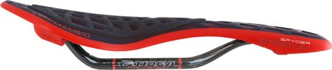 Selle Tioga Spyder Stratum Carbone Noir/Rouge