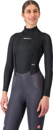 Damen Unterhemd Langarm Castelli Flanders 2 Schwarz