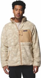 Heren Columbia Sherpa Reversible Winterpas Beige Fleecejas