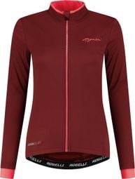 Veste Velo Hiver Rogelli Essential - Femme - Bordeaux/Corail