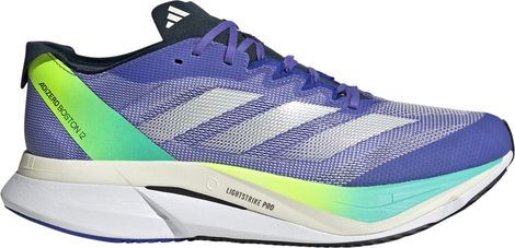 adidas Adizero Boston 12 Running Shoes Blue/Green Uomo