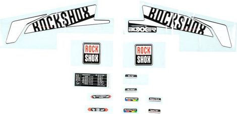 Rockshox Boxxer 26/27.5'' Wit / Zwart sticker kit