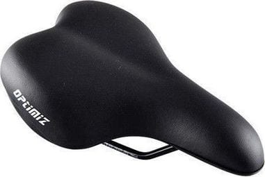 selle loisir optimiz confort mixte noir rail acier (251 x 283mm)