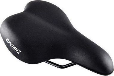 SELLE LOISIR OPTIMIZ CONFORT MIXTE NOIR RAIL ACIER (251 X 283MM)