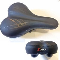 SELLE PHOENIX NOIRE Unisex Amortisseur Elastomère 250mm / 180mm