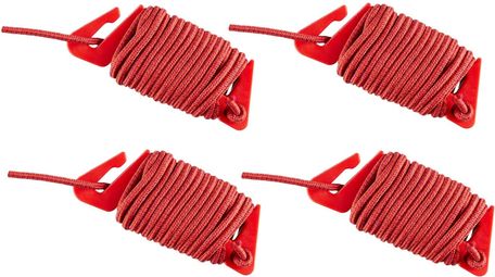 Schnüre für Zelte Vaude Guyline Set Campo & Family (4 Stück) Orange