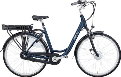 Vélo de ville électrique Popal Sway - Moteur roue avant - 54 cm - Bleu - 470Wh