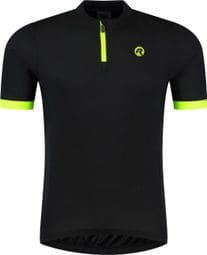 Maillot Manches Courtes Rogelli Core Homme Noir/Fluor