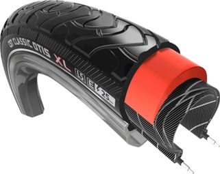 CST Pneu Otis 28 x 1 3/8 Noir avec bandes réfléchissantes