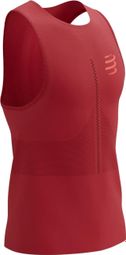 Débardeur Compressport Pro Racing Singlet Rouge 