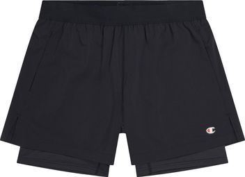 Pantalón Corto Champion Legacy Double Dry 2 en 1 Negro