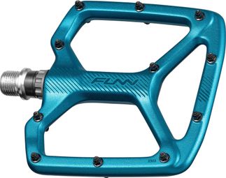 Paar Funn Python Platte Pedalen Turquoise